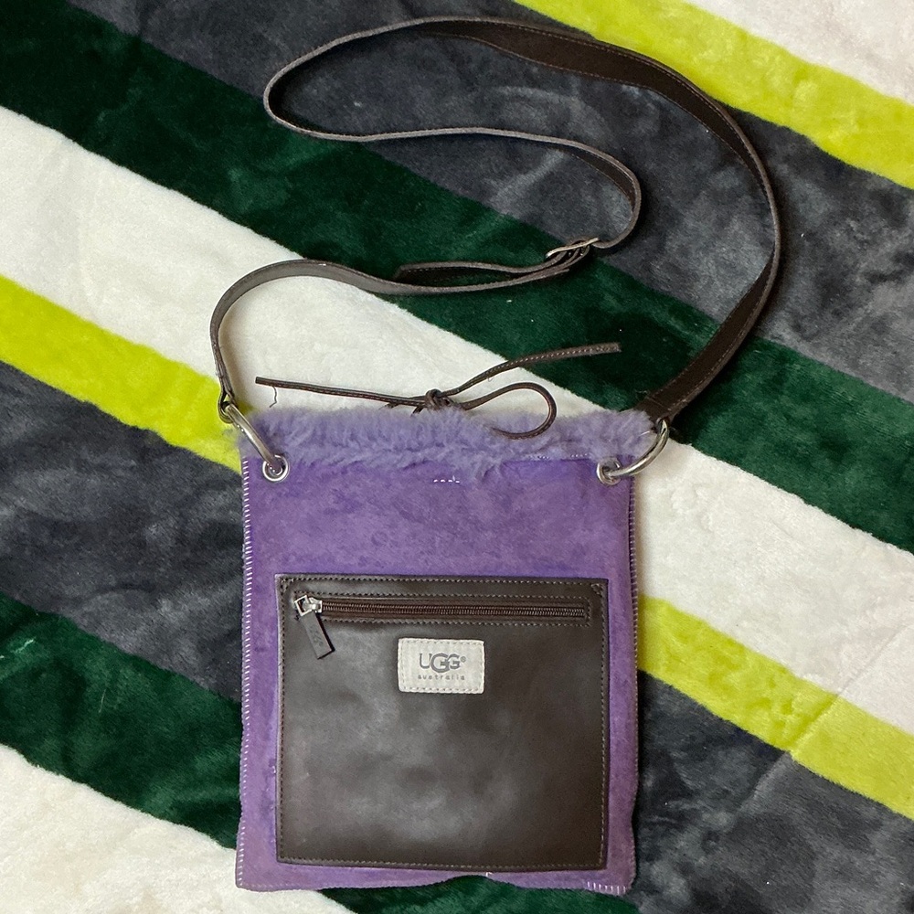 UGG Purple and Brown Shoulder Bag